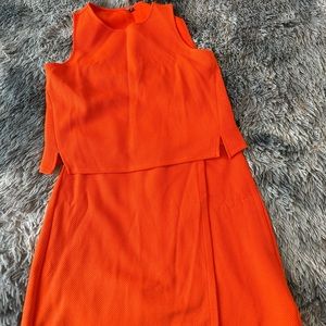 Paris Sunday Skirt Set in Bright Orange